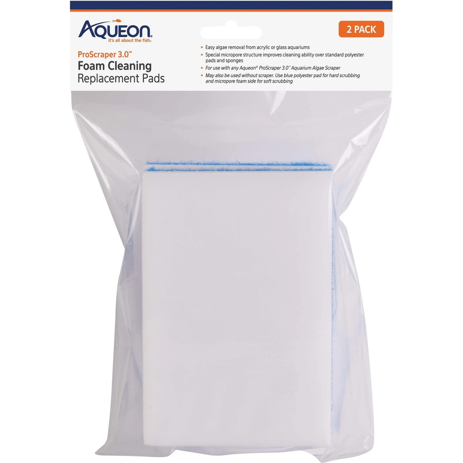 Aqueon ProScraper 3.0 Foam Cleaning Pads 3 Aqueon ProScraper 3.0 Foam Cleaning Pads