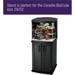 Coralife Biocube Aquarium Stand For Aquarium Fish Stands, Black -Fish Products 535470 PT4. AC SS1800 V1651159327