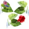 SunGrow African Dwarf Frog & Betta Bed Leaf Hammock With Suction Cups Fish Sleeping Pad Tank & Aquarium Plastic Plants, 3 Count -Fish Products 538350 MAIN. AC SS1800 V1691595790