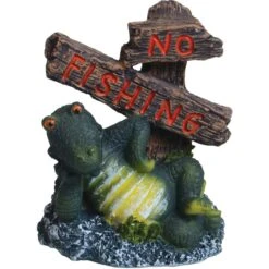 Underwater Treasures "No Fishing" Crocodile Fish Ornament