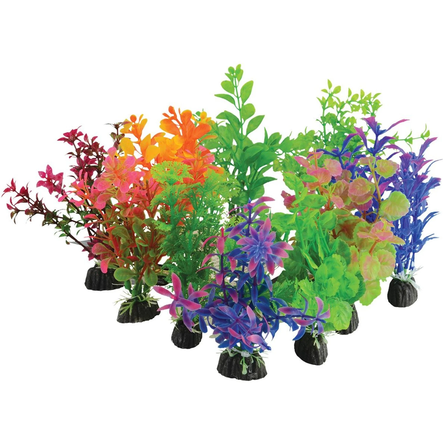 Underwater Treasures Plant On Rock Mixed Fish Ornament, 10 Count 3 Underwater Treasures Plant On Rock Mixed Fish Ornament, 10 Count