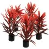 Underwater Treasures Mini Plant Red & Brown Fish Ornament, 3-in, 5 Count