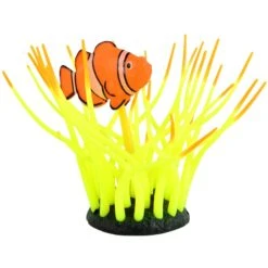 Underwater Treasures Glow Action Bubbling Clownfish In Anemone Fish Ornament