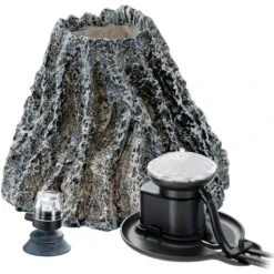 Hydor H2ShOw Volcano Bubble Maker Kit Fish Décor Lighting For Aquariums, Red