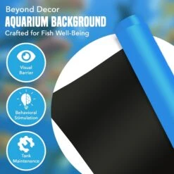 SunGrow 2 Sides Blue Or Black Aquarium Background Turtle & Betta Fish Tank Backdrop Decoration 7 SunGrow 2 Sides Blue Or Black Aquarium Background Turtle & Betta Fish Tank Backdrop Decoration -Fish Products 629142 PT2. AC SS1800 V1682953246
