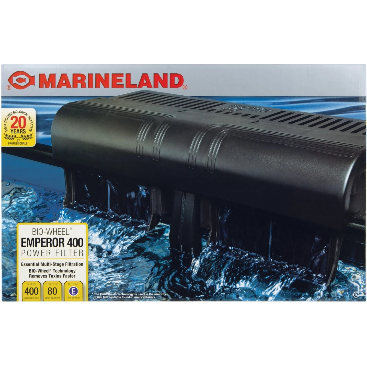 Marineland Bio-Wheel Emperor Rite-Size E Filter Cartridge & Marineland Bio-Wheel Emperor 400 Aquarium Power Filter 8 Marineland Bio-Wheel Emperor Rite-Size E Filter Cartridge & Marineland Bio-Wheel Emperor 400 Aquarium Power Filter - Image 6