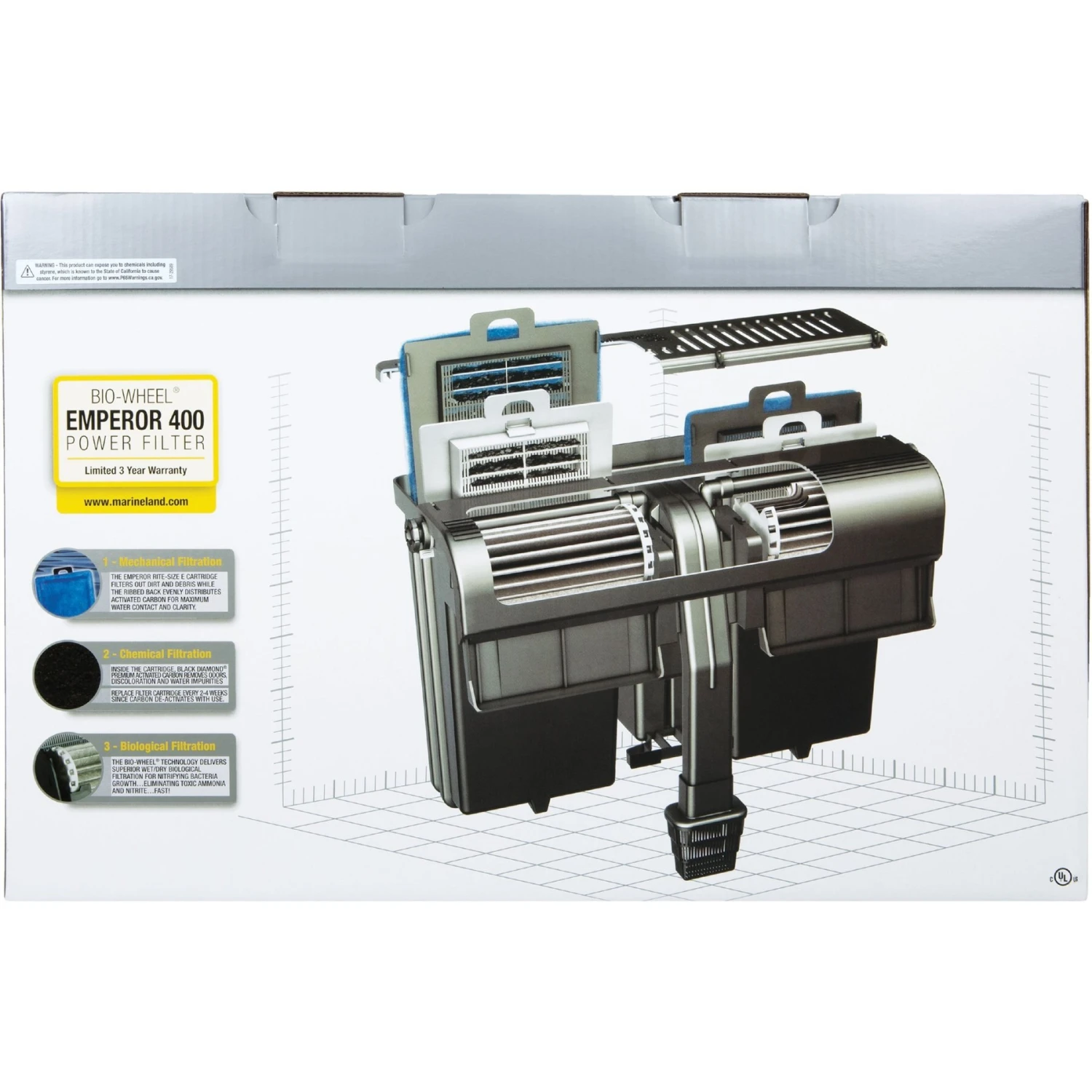 Marineland Bio-Wheel Emperor Rite-Size E Filter Cartridge & Marineland Bio-Wheel Emperor 400 Aquarium Power Filter 9 Marineland Bio-Wheel Emperor Rite-Size E Filter Cartridge & Marineland Bio-Wheel Emperor 400 Aquarium Power Filter - Image 7