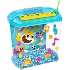 Penn-Plax Nickelodeon Baby Shark Rite-Bite Educational Betta Tank Fish Aquarium, 1.13-gallon