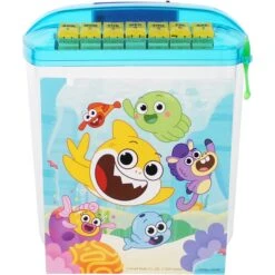 Penn-Plax Nickelodeon Baby Shark Rite-Bite Educational Betta Tank Fish Aquarium, 1.13-gallon -Fish Products 674806 PT4. AC SS1800 V1667487549