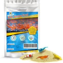 SunGrow Probiotic Powder Supplement For Freshwater Aquarium Baby Cherry Shrimp Food, 2-oz Bag
