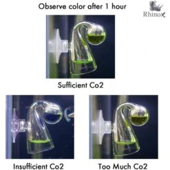 SunGrow Glass Drop Checker With Solution For Betta Fish Tank Plants, Aquarium CO2 Indicator Kit -Fish Products 699726 PT3. AC SS1800 V1668196704