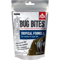 Fluval Fl Bug Bites Tropical Freshwater Formula Medium & Large Granules Fish Food