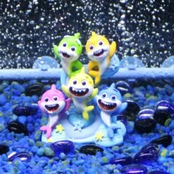 Penn-Plax Nickelodeon Baby Shark Family Aquarium Decoration, Small -Fish Products 726902 PT2. AC SS1800 V1670274345