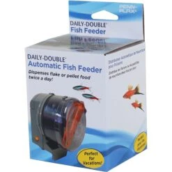 Penn-Plax Daily Double Automatic Fish Feeder -Fish Products 745374 PT2. AC SS1800 V1671208286