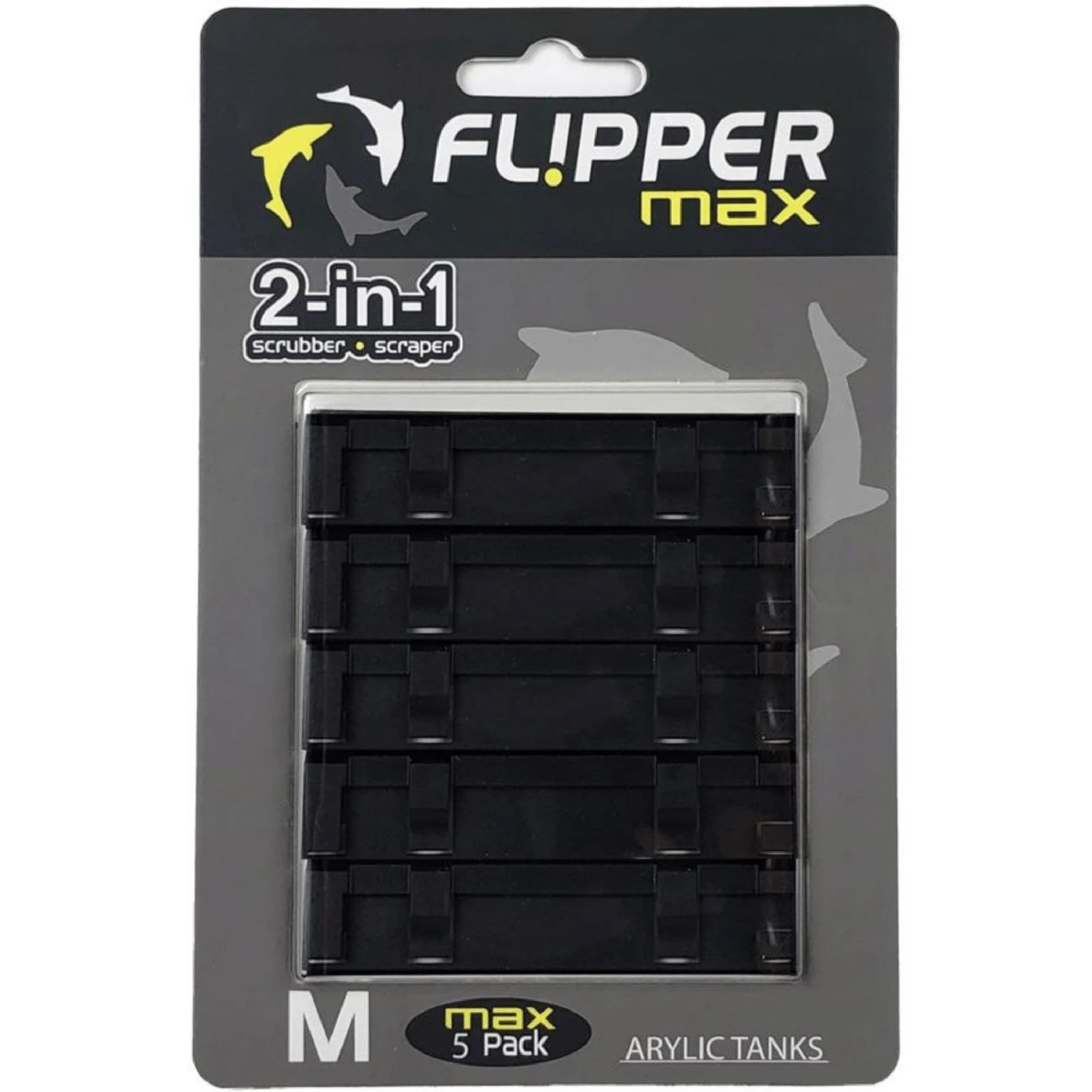 Flipper Max ABS Plastic Replacement Blade Algae Scraper, 5 Count 3 Flipper Max ABS Plastic Replacement Blade Algae Scraper, 5 Count