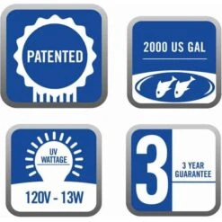 Laguna Pressure-Flo PF2000 UVC Filter -Fish Products 779726 PT5. AC SS1800 V1681935818