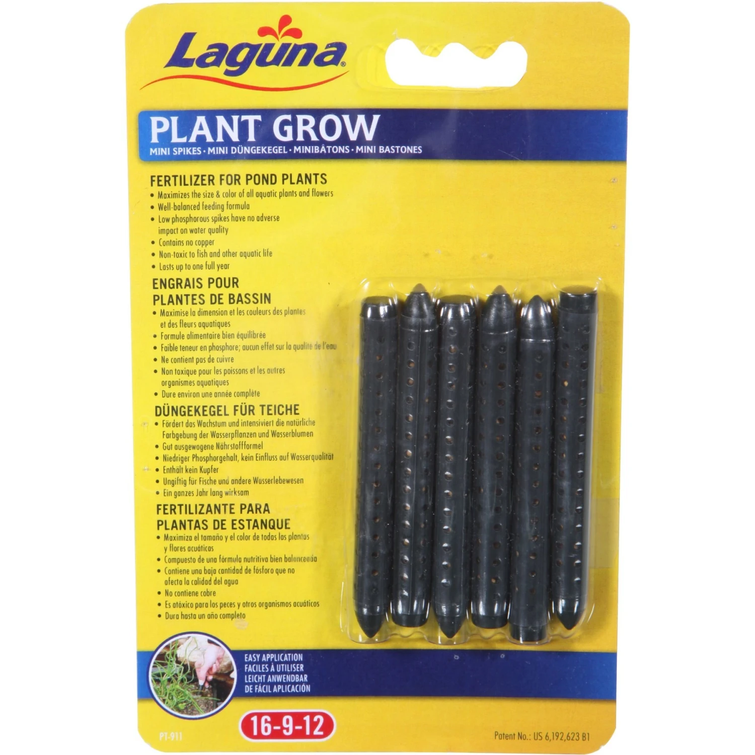 Laguna Once-A-Year Mini Fertilizer Spike Aquatic Plant Fertilizer, 6 Count 3 Laguna Once-A-Year Mini Fertilizer Spike Aquatic Plant Fertilizer, 6 Count