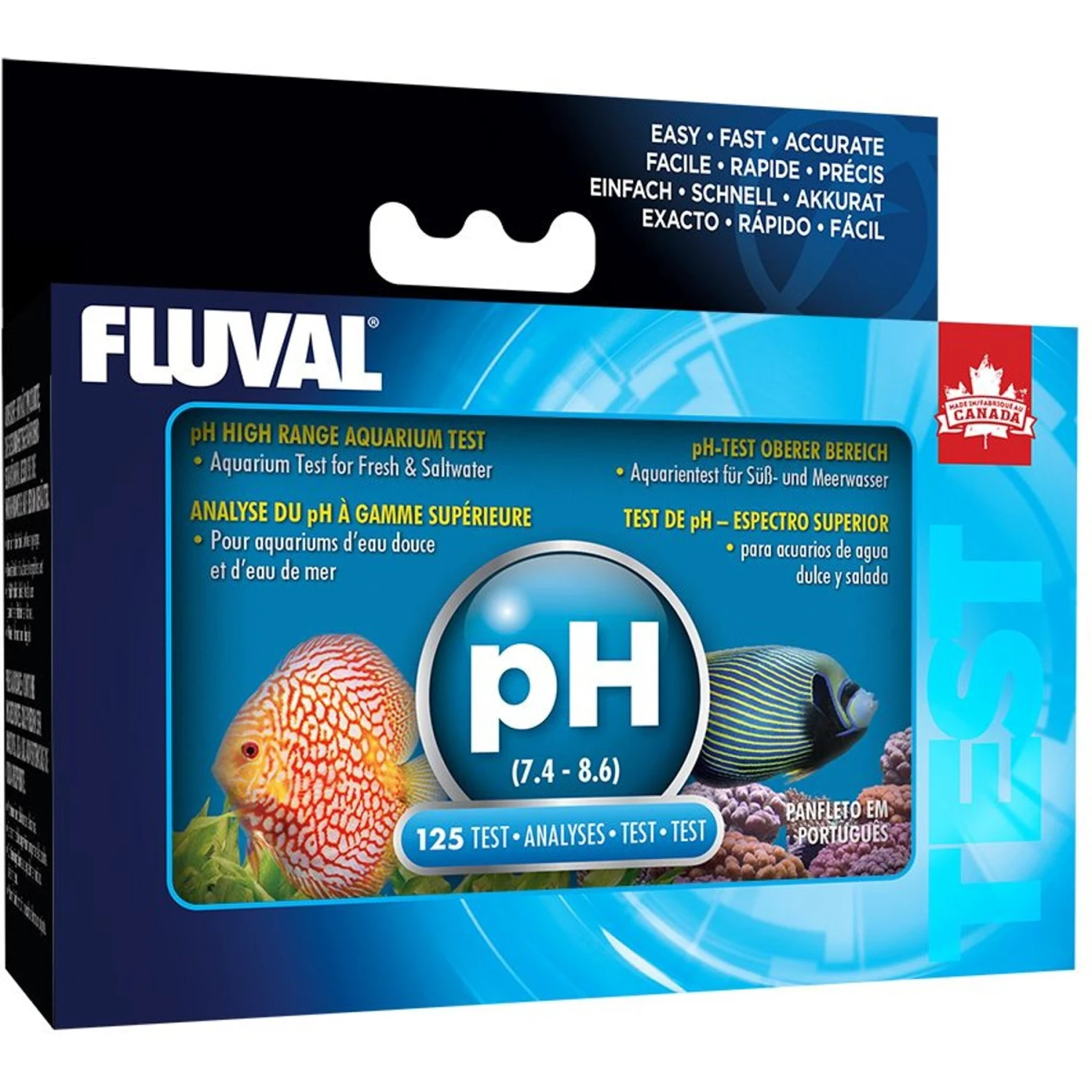Fluval Fresh & Salt PH High Range Fish Water Test Kit 3 Fluval Fresh & Salt PH High Range Fish Water Test Kit