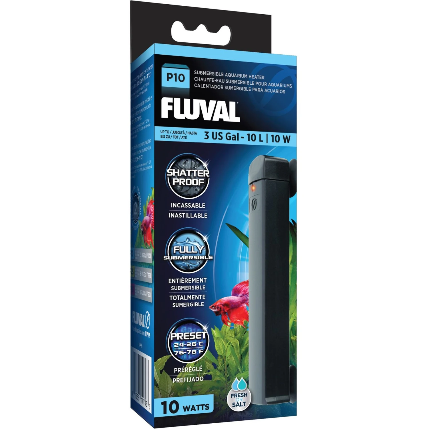 Fluval P10 Pre-Set Aquarium Fish Heater 3 Fluval P10 Pre-Set Aquarium Fish Heater
