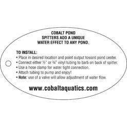 Cobalt Aquatics Pond Spitter Fish Ornament -Fish Products 798518 PT4. AC SS1800 V1678294397
