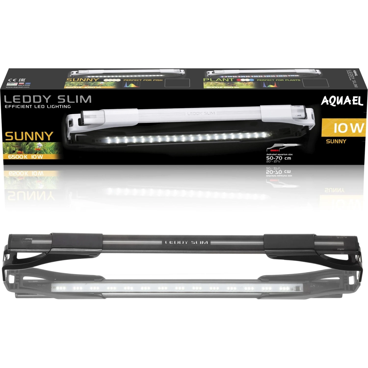 Aquael Leddy Slim 10W Sunny 20"-27.5" Aquarium Lamp 5 Aquael Leddy Slim 10W Sunny 20"-27.5" Aquarium Lamp - Image 3