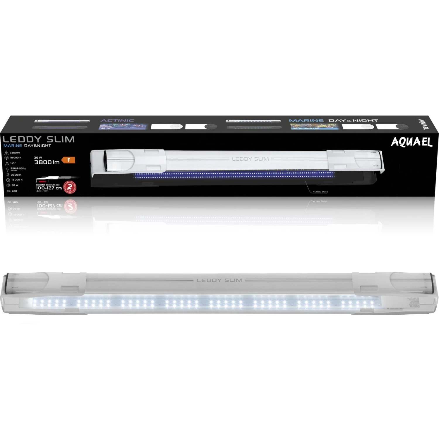 Aquael Leddy Slim 36W Marine 40"-48" Aquarium Lamp 4 Aquael Leddy Slim 36W Marine 40"-48" Aquarium Lamp - Image 2