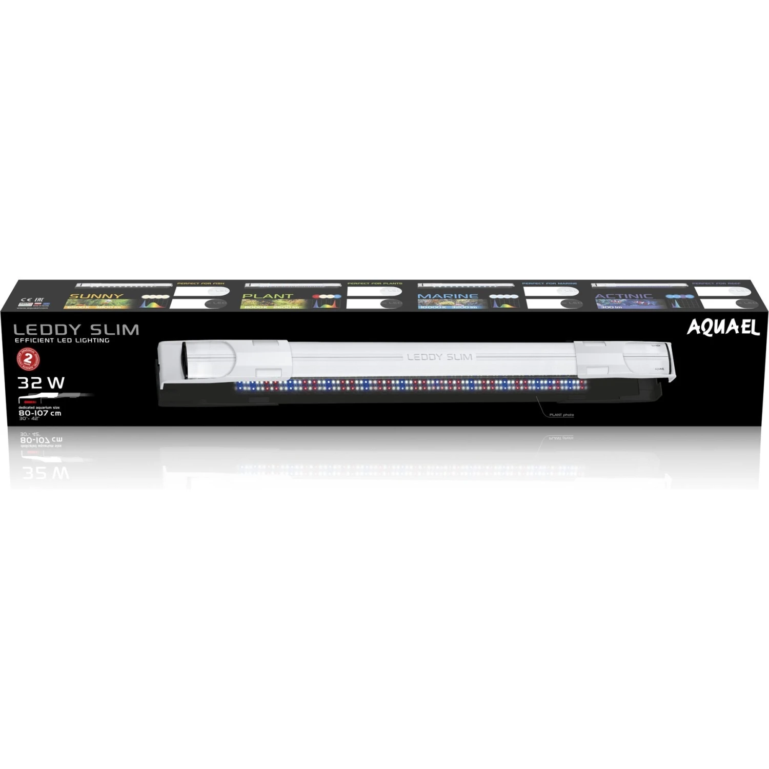 Aquael Leddy Slim 32W Actinic 30"-40" Aquarium Lamp 4 Aquael Leddy Slim 32W Actinic 30"-40" Aquarium Lamp - Image 2