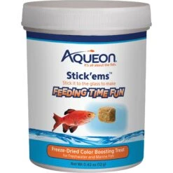 Aqueon Stick'ems Freeze-Dried Color Boosting Treat Fish Food, 0.7-oz Bag