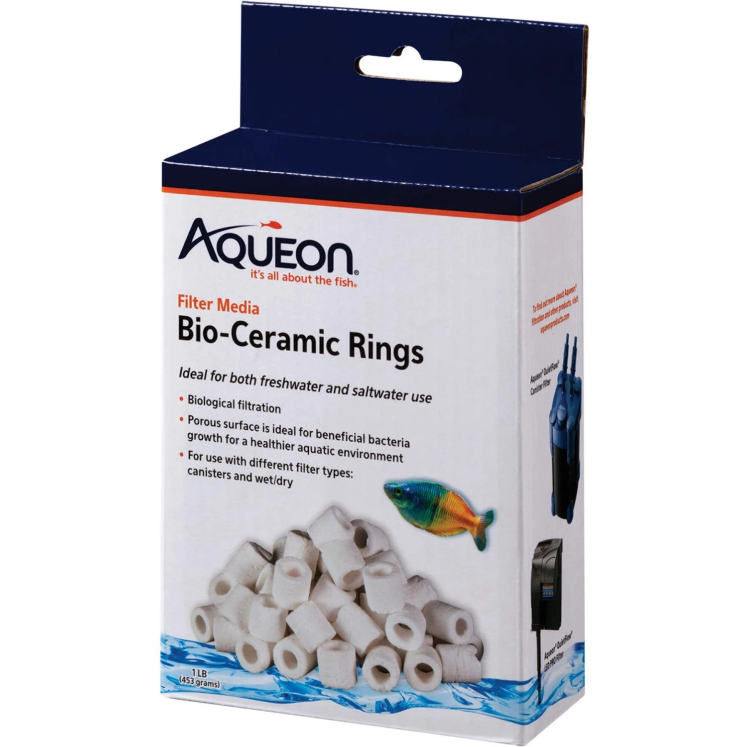 Aqueon Filter Media Bio-Ceramic Rings Fish Filter Media, 1-lb 3 Aqueon Filter Media Bio-Ceramic Rings Fish Filter Media, 1-lb