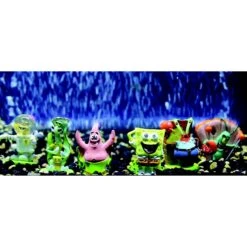 Penn-Plax Officially Licensed SpongeBob SquarePants Aquarium Fish Accessories, Multicolor -Fish Products 875598 PT2. AC SS1800 V1686336633