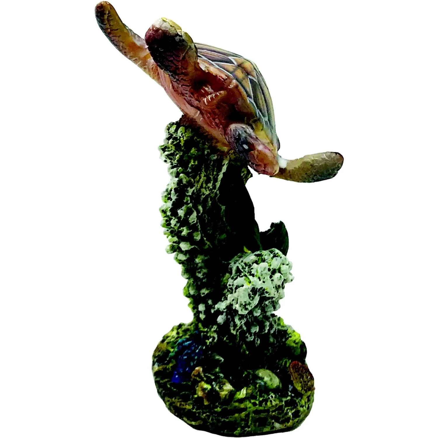 Penn-Plax Swimming Sea Turtle Aquarium Decoration Fish Ornament, Small 4 Penn-Plax Swimming Sea Turtle Aquarium Decoration Fish Ornament, Small - Image 2