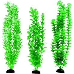 Penn-Plax Aqua-Plants Plastic Aquarium 3 Piece Fish Plant