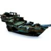 Penn-Plax Shipwreck Fish Ornament, Small, Brown -Fish Products 881422 MAIN. AC SS1800 V1688156396
