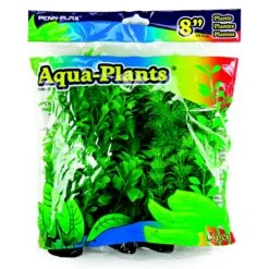 Penn-Plax 8-in Plastic Fish Plant, Green, 6 Count -Fish Products 881502 PT4. AC SS1800 V1688147781