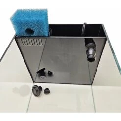 Lifegard CRYSTAL Peninsula Beveled Edge Low Iron Aquarium With Built In Side Filter, 5-mm -Fish Products 889910 PT4. AC SS1800 V1691430126