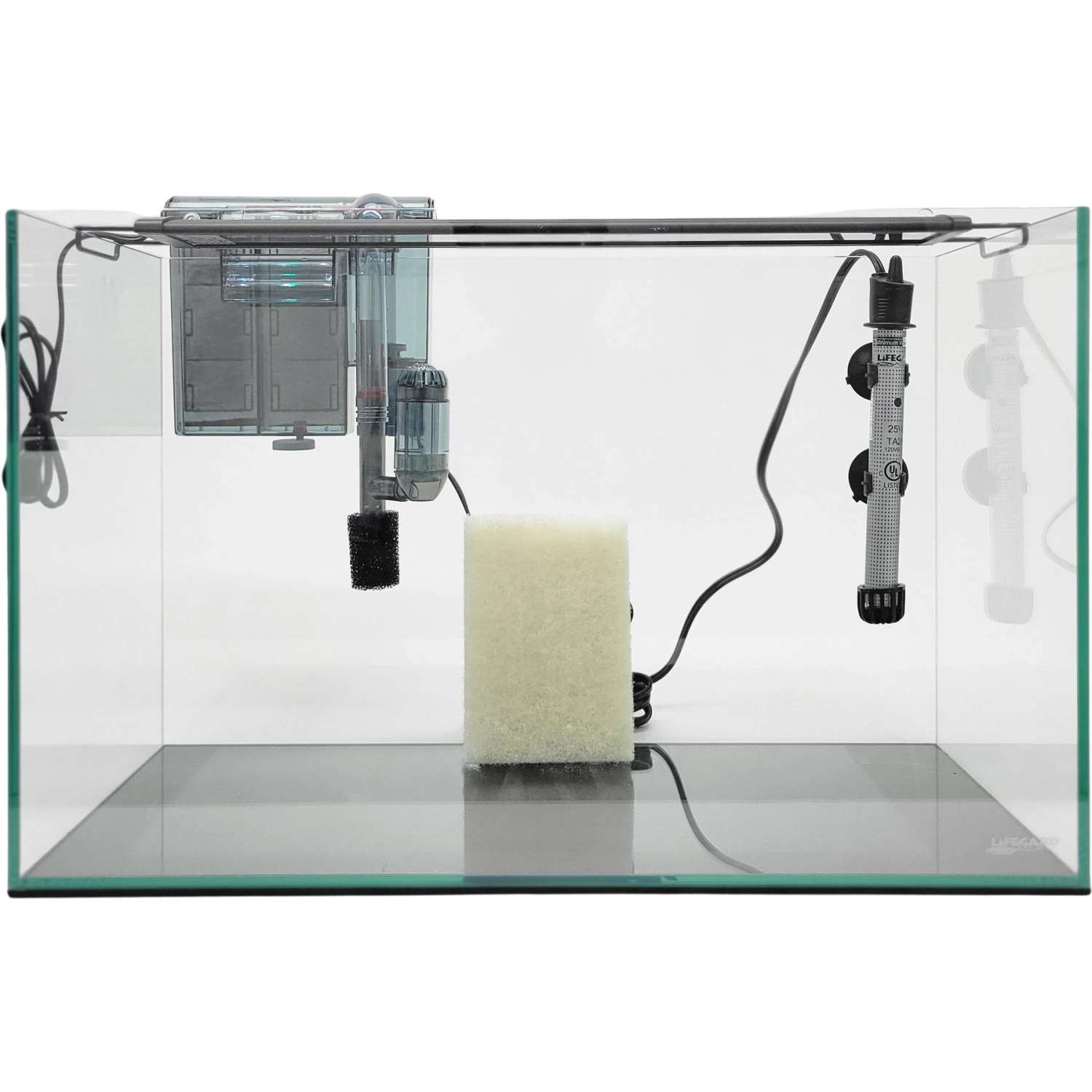 Lifegard CRYSTAL Beveled Edge Low Iron Rimless Aquarium With HOF-2 Hang On Filter, 5-mm, 9.6-gal 4 Lifegard CRYSTAL Beveled Edge Low Iron Rimless Aquarium With HOF-2 Hang On Filter, 5-mm, 9.6-gal - Image 2