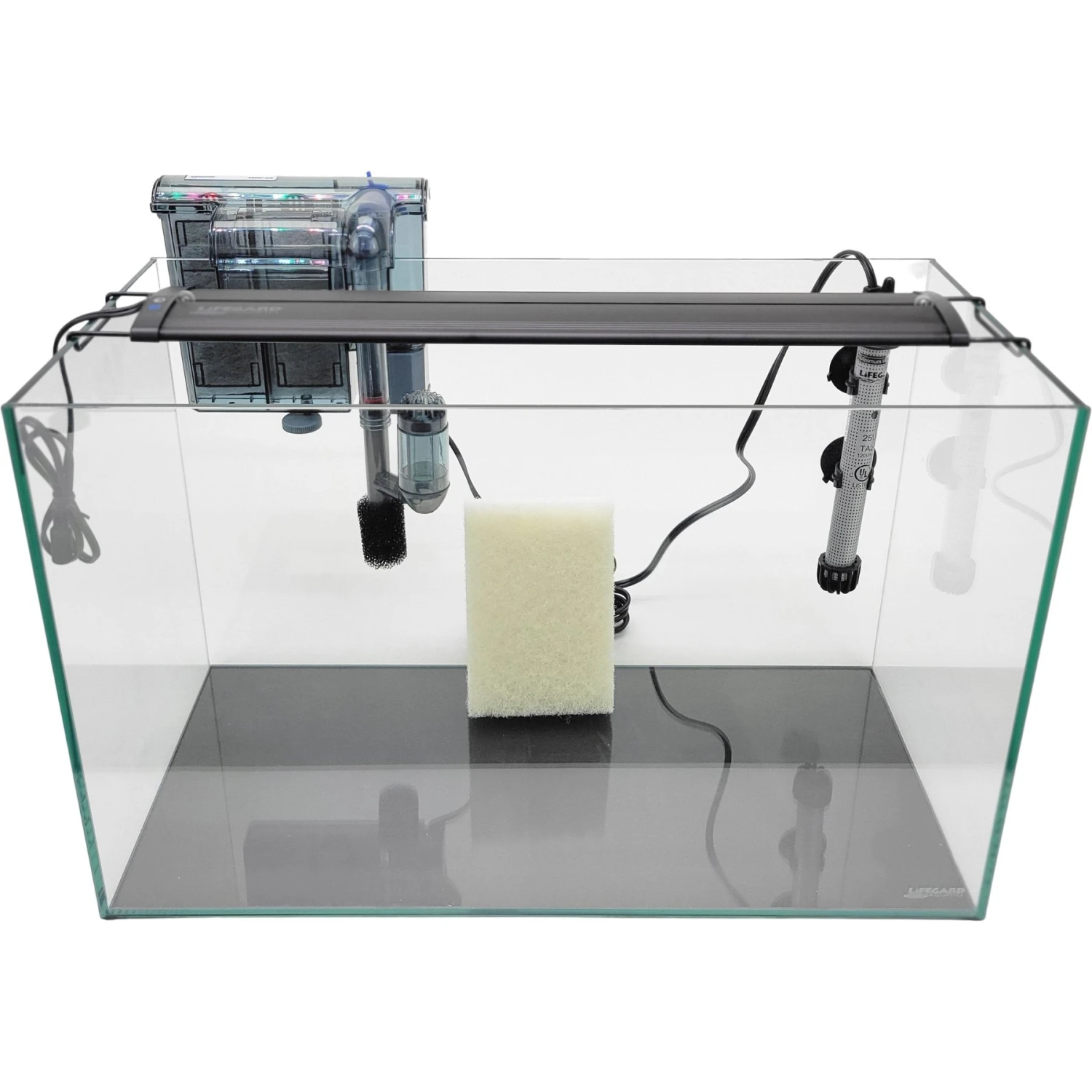 Lifegard CRYSTAL Beveled Edge Low Iron Rimless Aquarium With HOF-2 Hang On Filter, 5-mm, 9.6-gal 5 Lifegard CRYSTAL Beveled Edge Low Iron Rimless Aquarium With HOF-2 Hang On Filter, 5-mm, 9.6-gal - Image 3