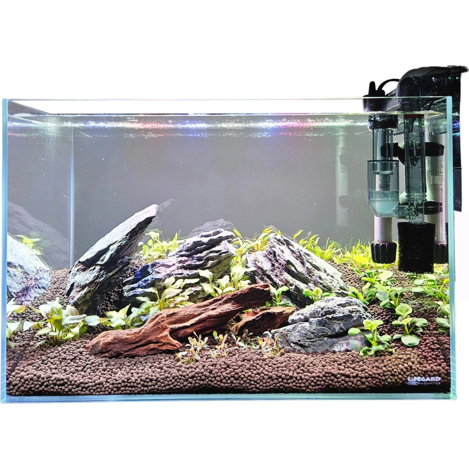 Lifegard CRYSTAL Beveled Edge Low Iron Rimless Aquarium With HOF-2 Hang On Filter, 5-mm, 9.6-gal 7 Lifegard CRYSTAL Beveled Edge Low Iron Rimless Aquarium With HOF-2 Hang On Filter, 5-mm, 9.6-gal - Image 5