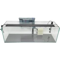 Lifegard Clear Glass Bookshelf Aquarium With HOF-4 Hang On Filter, 8-mm, 22-gal -Fish Products 890022 PT2. AC SS1800 V1691160740