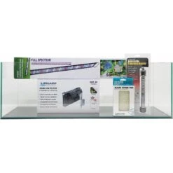 Lifegard Clear Glass Bookshelf Aquarium With HOF-4 Hang On Filter, 8-mm, 22-gal -Fish Products 890022 PT8. AC SS1800 V1691096917