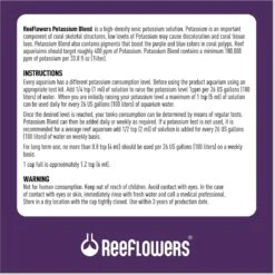 Reeflowers Potassium Blend Fish Aquarium Water Conditioner -Fish Products 892934 PT2. AC SS1800 V1688761212