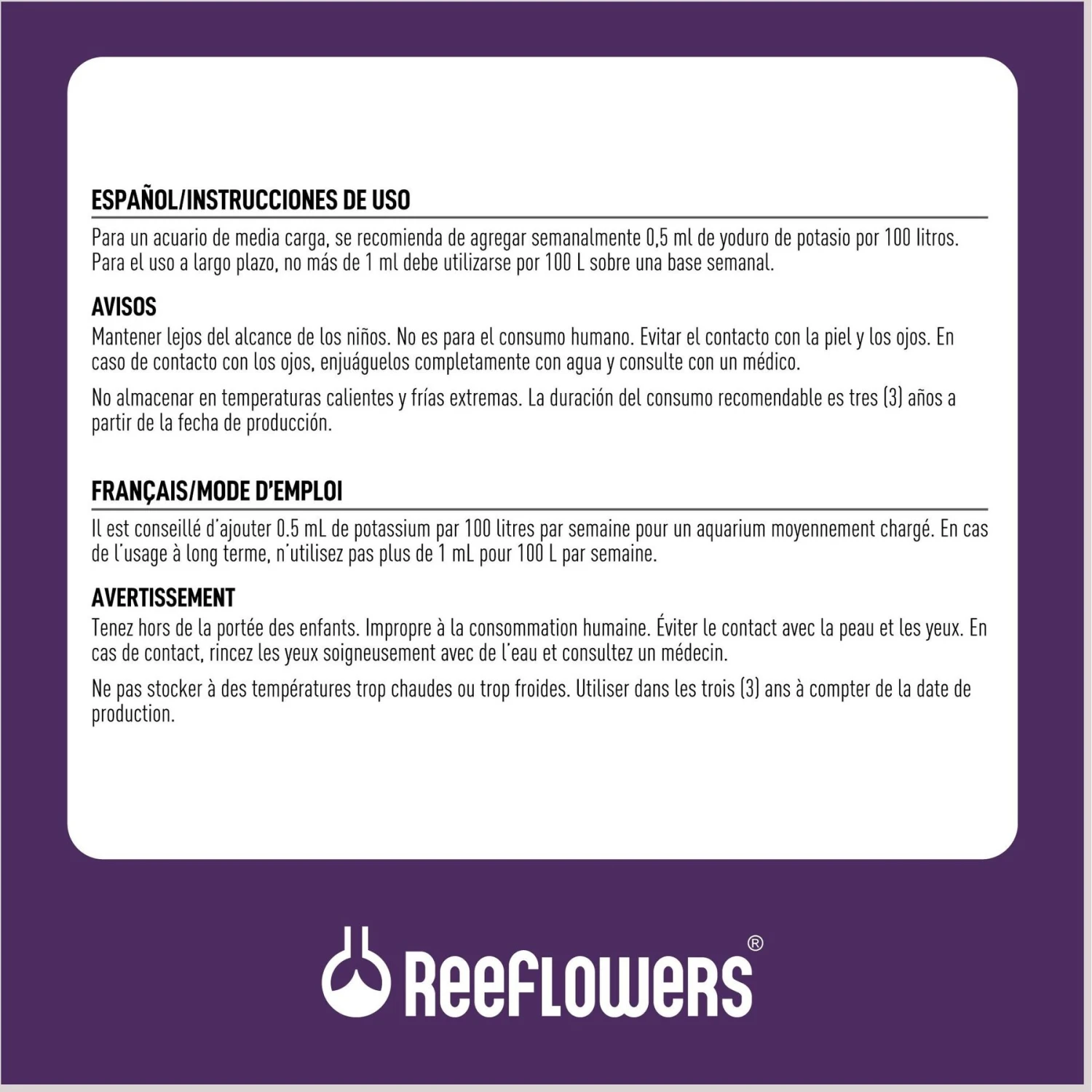 Reeflowers Potassium Iodide Fish Aquarium Water Conditioner 6 Reeflowers Potassium Iodide Fish Aquarium Water Conditioner - Image 4