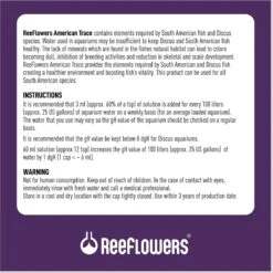 Reeflowers American Trace Fish Aquarium Water Conditioner -Fish Products 893206 PT2. AC SS1800 V1688760572