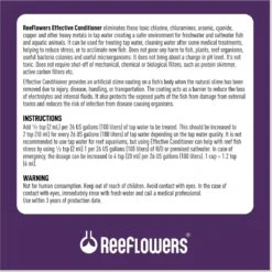Reeflowers Effective Dechlorinator Fish Aquarium Water Conditioner -Fish Products 893502 PT2. AC SS1800 V1688759125
