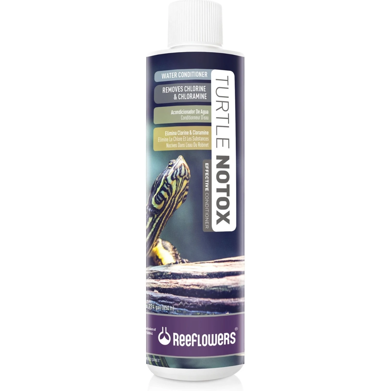 Reeflowers Turtle NoTox Effective Fish Aquarium Water Conditioner, 2.9-oz Bottle 3 Reeflowers Turtle NoTox Effective Fish Aquarium Water Conditioner, 2.9-oz Bottle