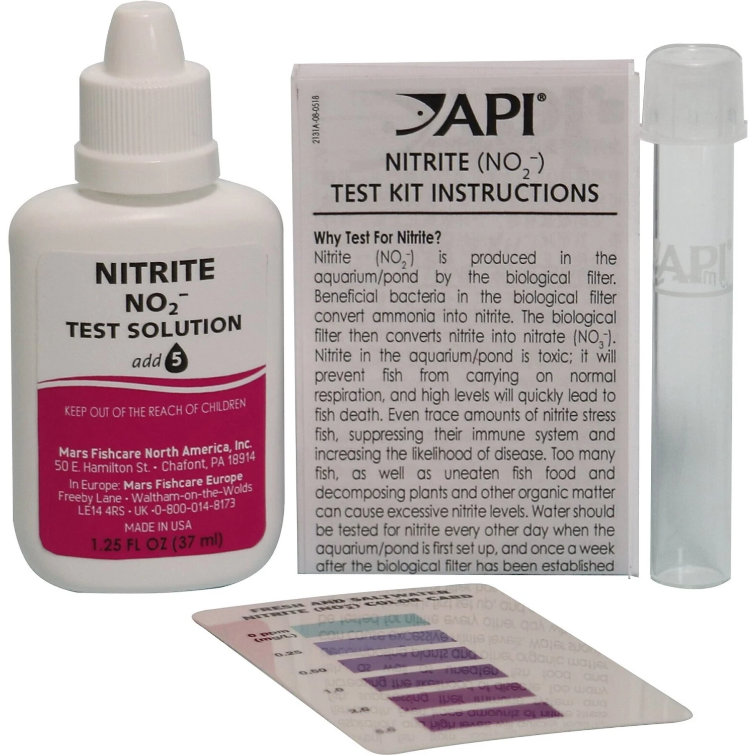 API Nitrite NO2 Fresh & Salt Water Aquarium Test Kit 5 API Nitrite NO2 Fresh & Salt Water Aquarium Test Kit - Image 3
