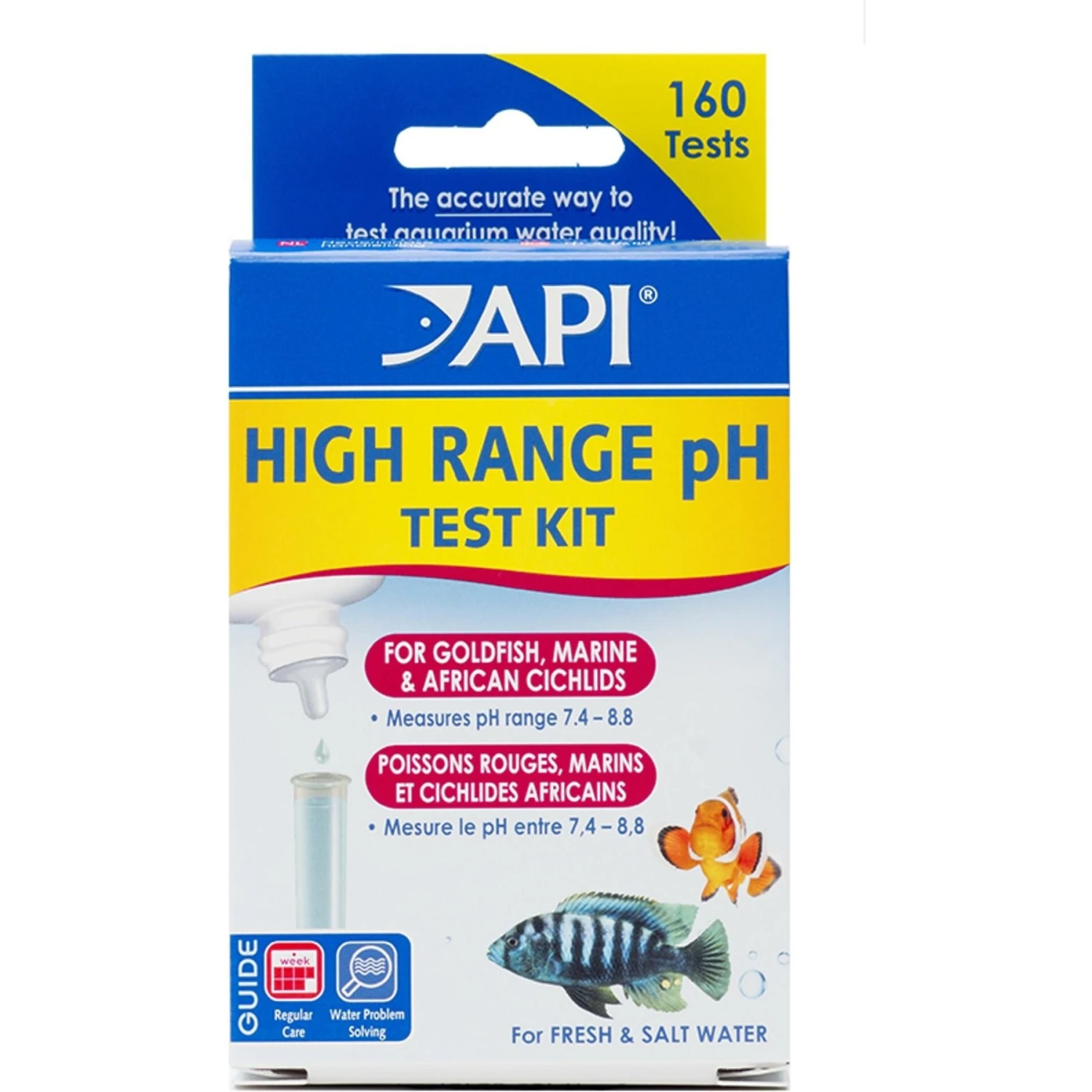 API High Range PH Fresh & Salt Water Aquarium Test Kit 3 API High Range PH Fresh & Salt Water Aquarium Test Kit