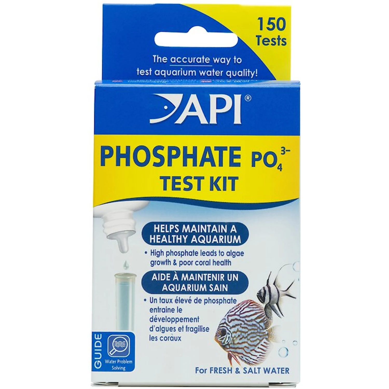 API Phosphate PO4 Freshwater & Saltwater Aquarium Test Kit 3 API Phosphate PO4 Freshwater & Saltwater Aquarium Test Kit