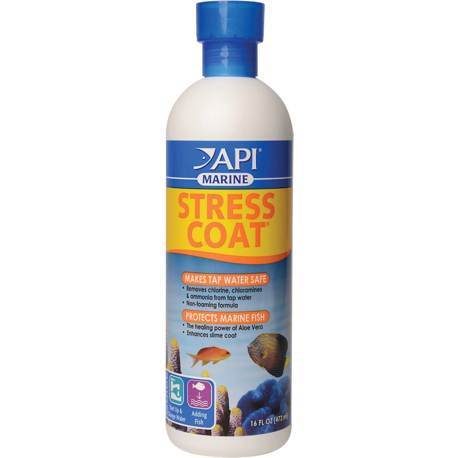 API Marine Stress Coat Saltwater Aquarium Water Conditioner 3 API Marine Stress Coat Saltwater Aquarium Water Conditioner