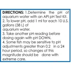 API PH Down Freshwater Aquarium Water Treatment -Fish Products 94416 PT7. AC SS1800 V1570549970